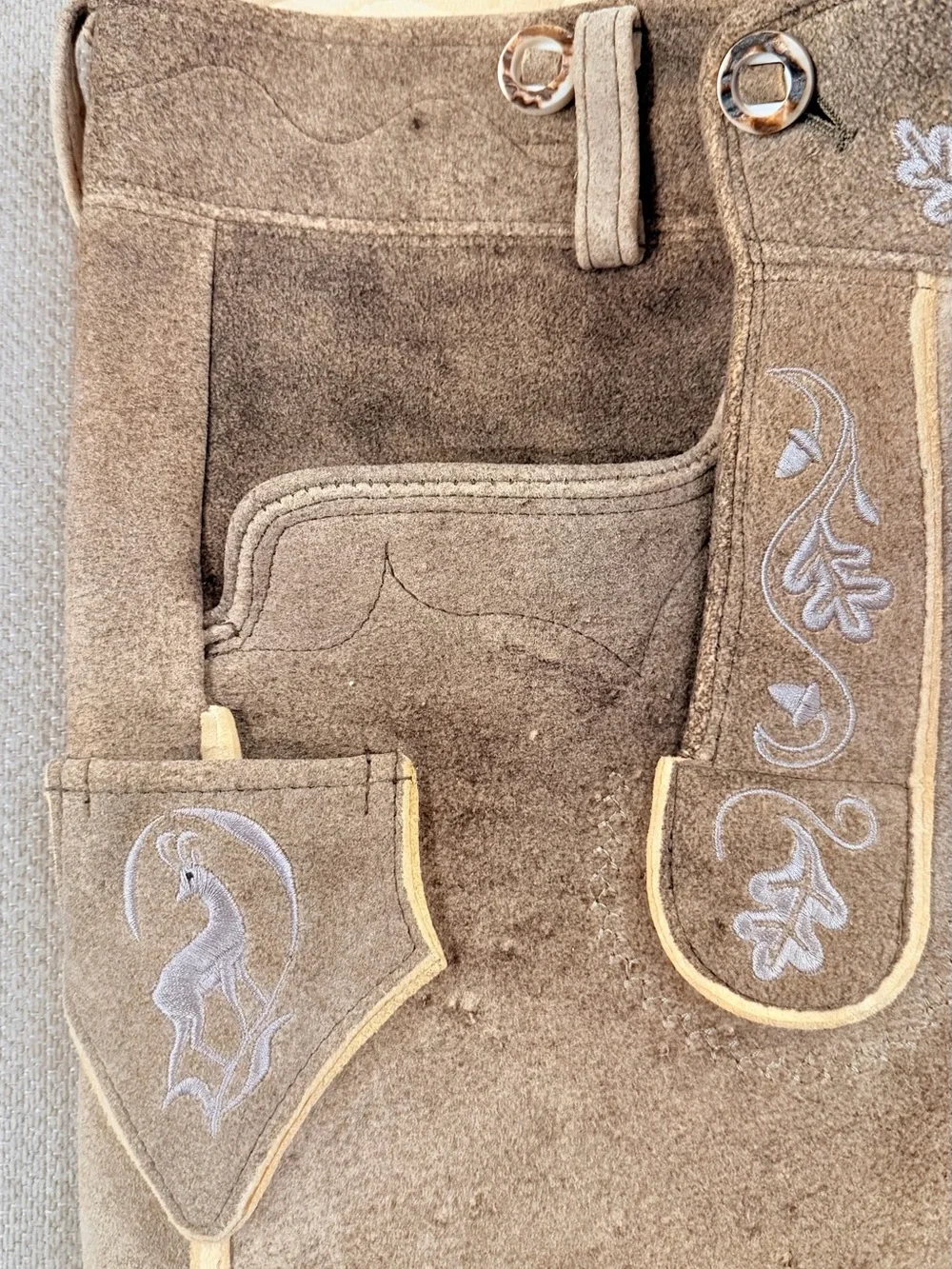 Authentic luxury German Lederhosen by Lodenfrey München am Dom / Meindl.